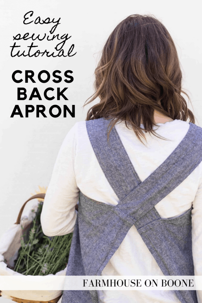 Cross Back Apron Pattern for Women- with video! - Farmhouse on Boone